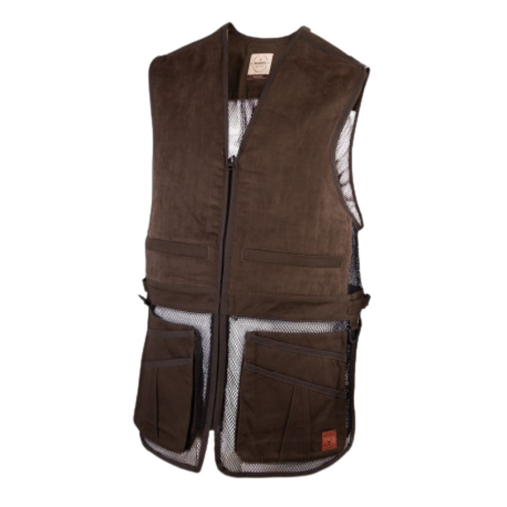 WILDEBEES VEST MEN ELITE SUEDE HUNTING OLIVE/BLACK
